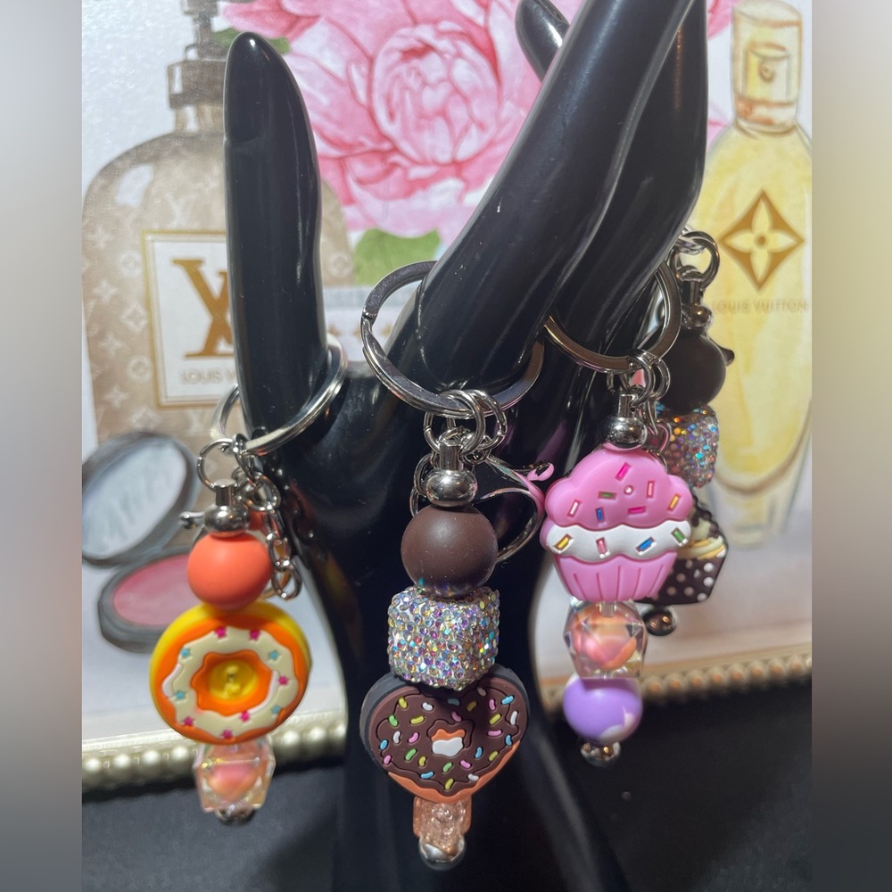 Colorful Dessert-Themed Keychains